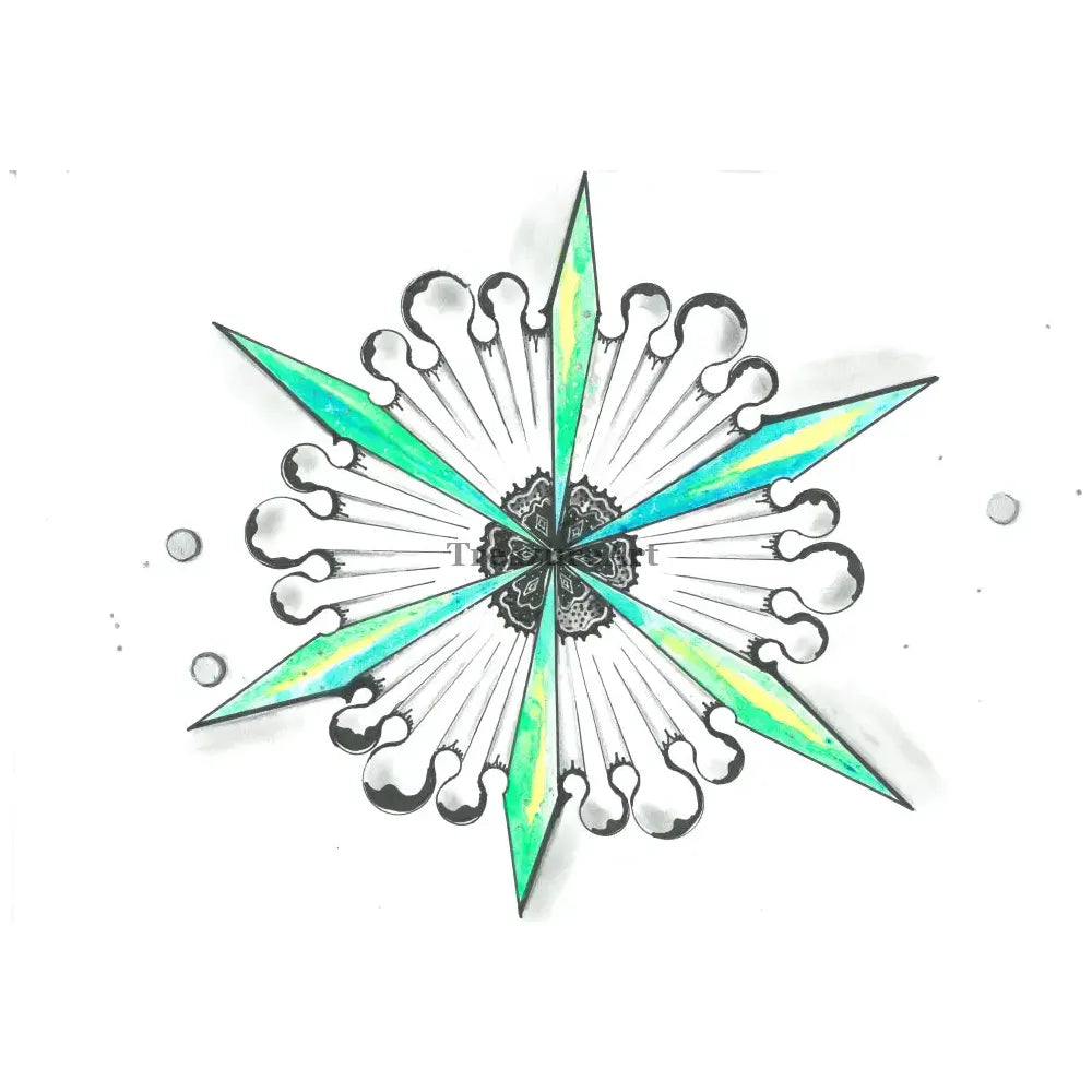 Abstract snowflake Digital Product